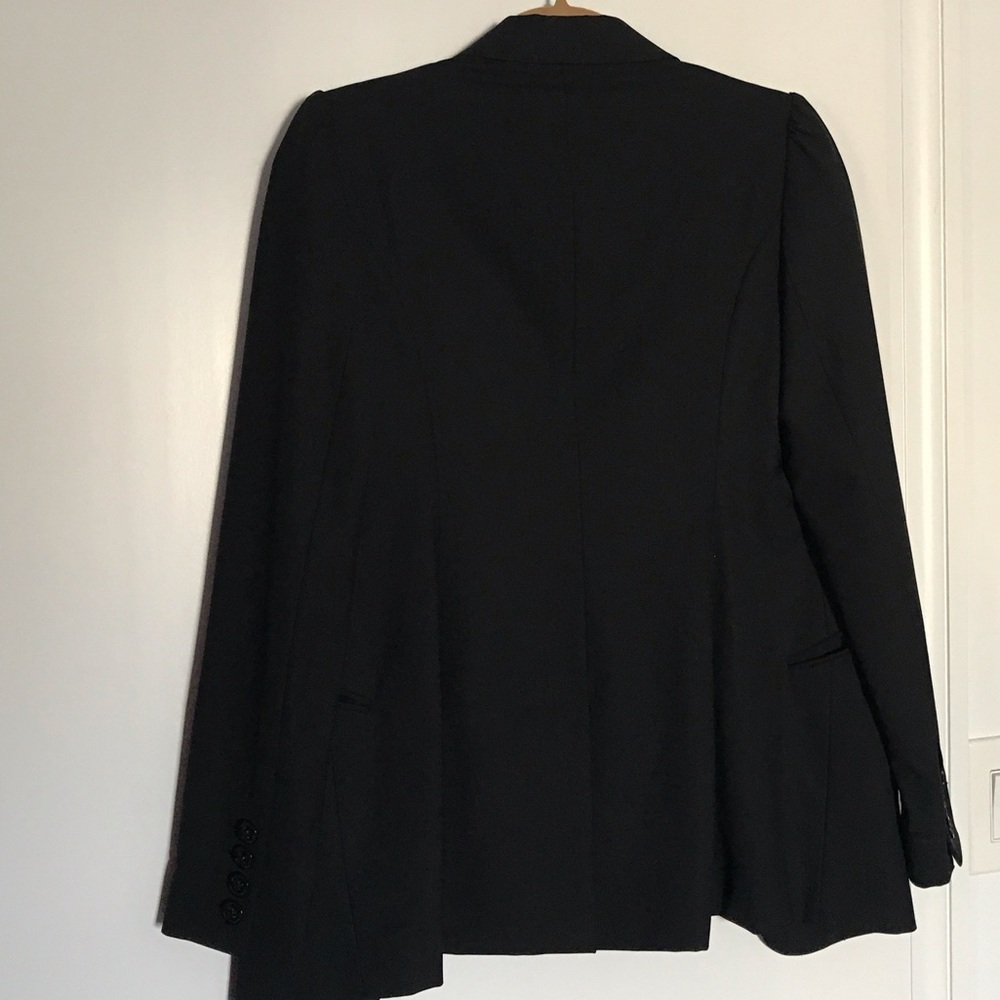 Burberry Black Blazer with Plaid Lining - Picture 6 of 6